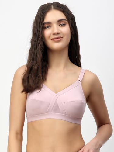 Image of Floret Women's Pure Cotton-Fabric Non Padded & Non-Wired Cut & Sew /Full Coverage Bra