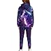 WELLFLYHOM Wolf Kids Boys Hoodies and Pants Set Size 9-10 Galaxy Graphic Sweatsuit Long Sleeve Sweatshirt and Jogger Pant Sets Novelty Athletic Fall Spring Outfits