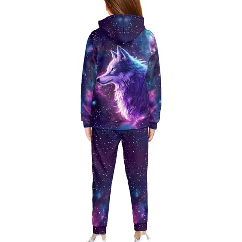 WELLFLYHOM Boy Clothes Long Sleeve Hoodie Sweatsuits Tops and Pants 5-12 T 2Pcs Boys Athletic Kids Pants Set3