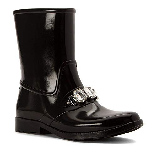 Michael Michael Kors Women's Leslie Rain Bootie, Black, Size 6.0