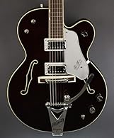 Hollowbody Electric Guitar with Maple Body Bigsby Tailpiece - Deep Cherry Stain 2 Single-coil Pickups Rosewood Fingerboard Maple Neck