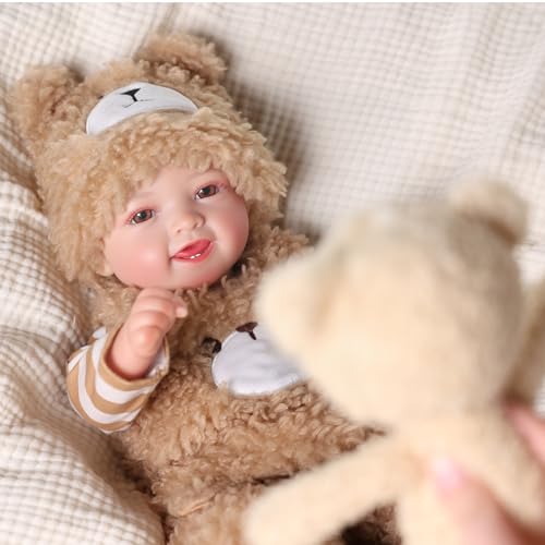 Muñeca BABESIDE Reborn Mia 17 pulgadas realista miniatura 5