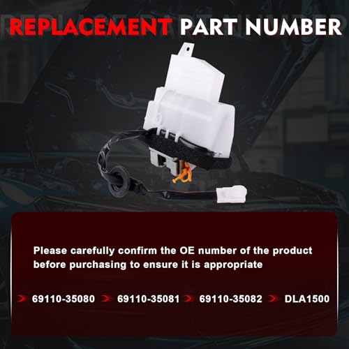 Image of 69110-35080 Tailgate Hatch Door Lock Actuator Compatible for Toyota 4Runner 2010-2019,Rear Trunk Lid Latch,Replace 69110-35080 69110-35082