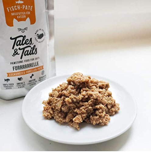 Tales & Tails® - Nassfutter für Katzen getreidefrei 100% Fisch pur, 100g (Forelle)
