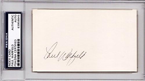 Paul Warfield Signed - Autographed Cleveland Browns - Miami Dolphins 3x5 inch Index Card - Pro Football Hall of Fame - PSA/DNA Certificate of Authenticity (COA) - PSA Slabbed Holder