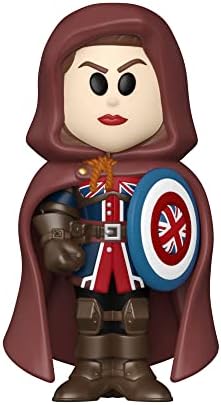 Funko Vinyl SODA: Marvel Friday - What If - Captain Carter - 1/6 Szanse na rzadki wariant Chase - kolekcjonerska figurka winylowa - pomysł na prezent - oficjalny towar - zabawki dla dzieci i dorosłych