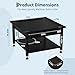 LALFPET Heavy Duty Laundry Pedestal Stand for Washer & Dryer - Metal Frame, Pull-Out Basket Shelf, Adjustable Anti-Vibration Pads, Drain Pan & Hose, 1000 lbs Capacity - Black, 27x27x16 Inch