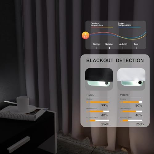 Room Divider Curtains Flexible Ceiling Tracks set Curtain track Ceiling Mount Blackout Curtain for Living Room Bedroom Ceiling Curtain Rod Privacy Dividers Panel W150xH84 Light Grey Drape&Black rail