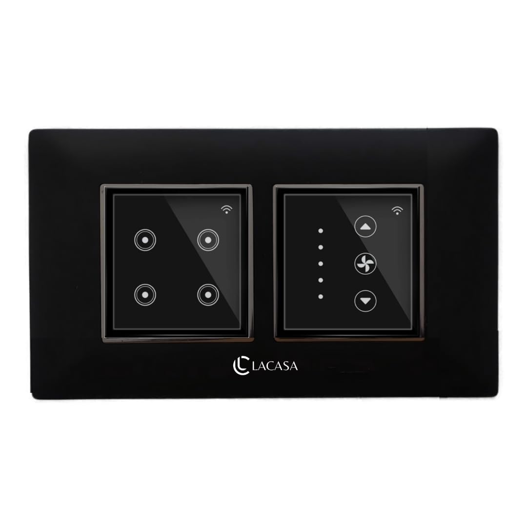 LACASA - 4 Module Smart Switch Plate/Board - Compatible with Google Assistant/Alexa - 141F-image-31