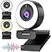 Produktbild Visixa Neu 2023 Full HD Webcam Mit Licht - Streaming Webcam 60FPS 1080p - Streaming Cam Webcam mit Mikrofon - Webcam mit Ringlicht Autofokus Lichtkorrektur - Web Kamera PC Laptop - Web Cam Skype Zoom