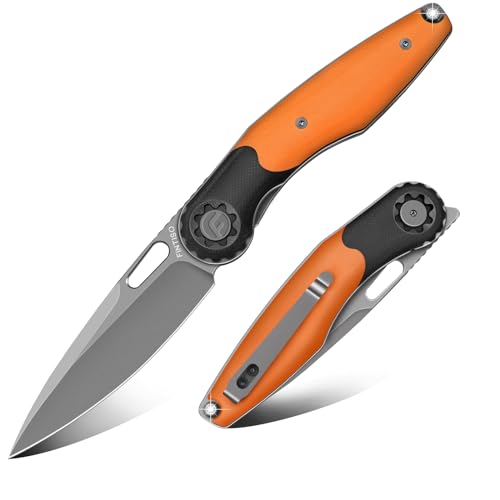 Pocket-Knife-35-Folding-Knife-Premium-14C28N-Blade-Bicolour-G10-Handle-Design-with-Pocket-Clip-for-Men-Women-Small-EDC-Knife-for-Camping-Hunting-Hiking-Survival-and-Outdoor-Activities