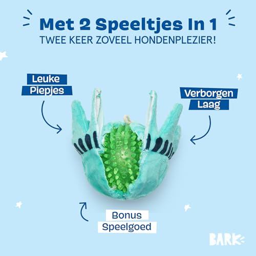 Barkbox Lady Liberty Ball 2-in-1 Dog Squeak Toys | Durable Tug & Fetch Toys | Medium/Large Dogs