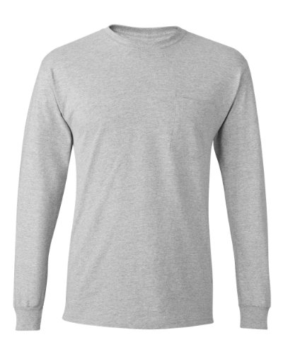 T-Shirt ¡§¡è Manches Longues Tagless Pour Homme Avec Pocket_Light Steel_L – Vignette
