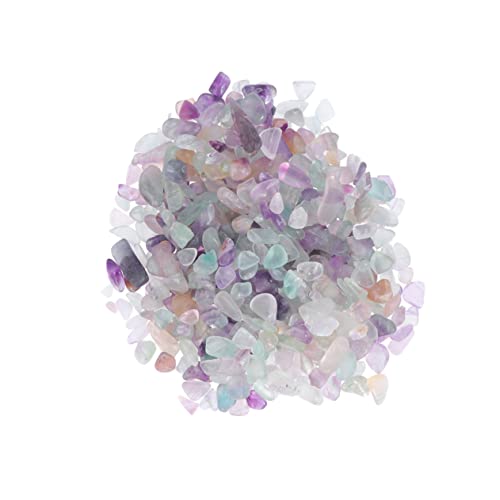 Alipis 500g Piedra Cristal Desmagnetizadora Natural Decoración Jardín Macetas Fluorita Colores