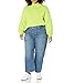 Amazon Essentials Cotton Sweaters for Women - Funnel-Neck, Lime Green, Available in Plus Size, Large