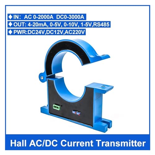 Sensor transductor de corriente de bucle abierto CA/CC 0-200A transformador efecto Hall 0-10V 5