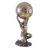 Die detailreiche Figur wurde aus hochwertigem Polyresin gefertigt und mit einem echten Bronzeüberzug versehen ( bronziert )