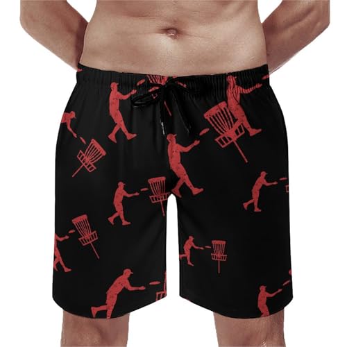 Disc Golf Icon Basket Mens Swim Trunks Shorts Beach Pants Swimming Trunk Mesh Lining with Pockets4