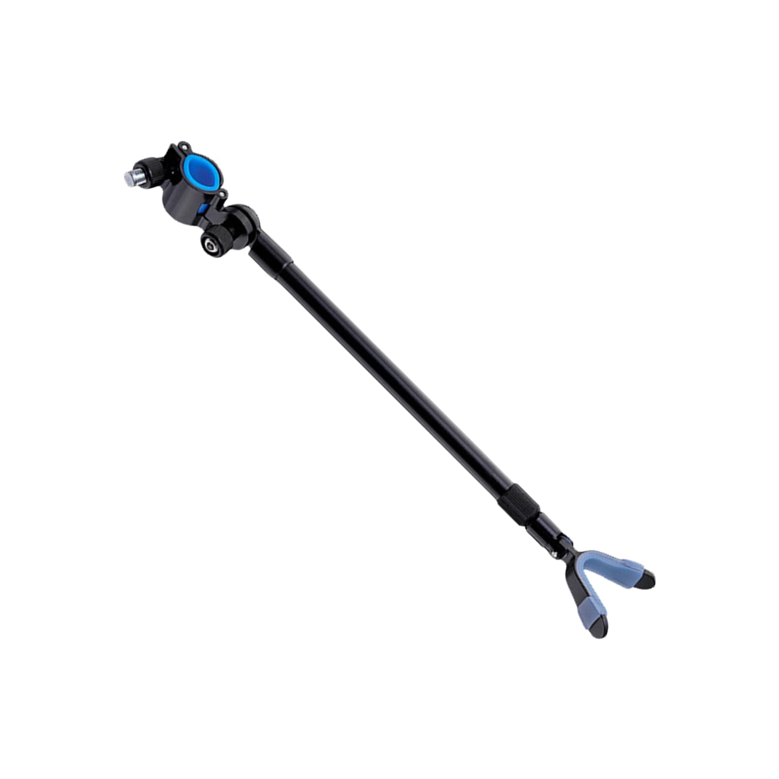 Apglsxy Black Rod Bracket Stretchable Multi Degree Adjustable Fast Release Aluminum Fishing Rod Holder Rear Hanging Bracket High Strength