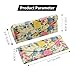 FlyingMage Foldable Glasses Holder Hard Shell Eyeglasses Case Fashion PU Leather Sunglasses Protective Cover (Yellow Rose)