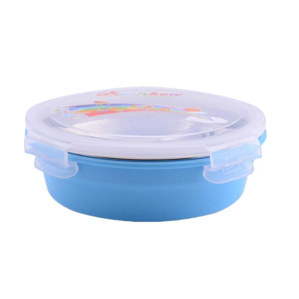 Stainless Steel Lunch Box, Separate Insulation Lunch Box, Student Seal, Children's Round