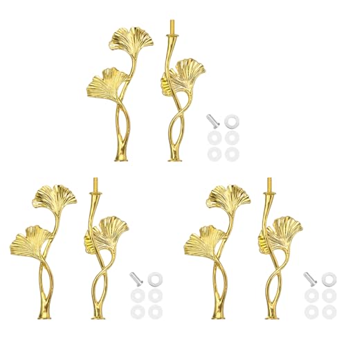Support à gâteau 2 niveaux en métal doré fleur lot de 3 pour cupcakes