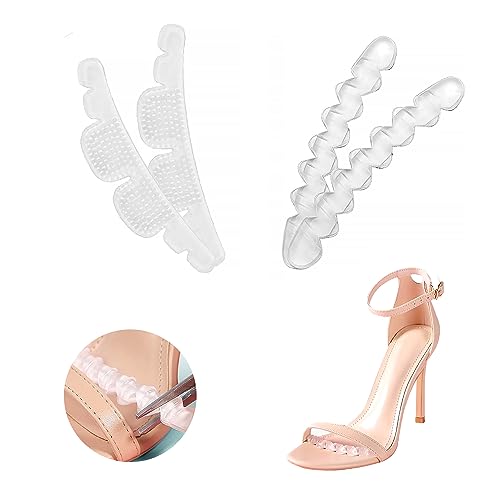 Invisible Anti-Slip Heel Foot Cushion Pads Stickers,Non-Slip Forefoot Strips Sticker Adjustable...