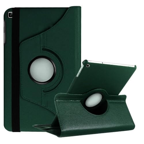 Étui iPad Air 1 rotatif 360 avec support multi-angle en cuir vert
