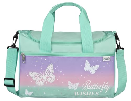 Scooli - Butterfly Wishes Sporttasche für Kinder - Geräumiges...