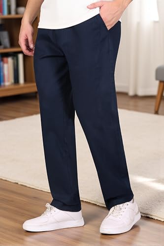 Image of RynoGear Linen Cotton Blend Casual Pants for Men || Trousers for Man || Pants for Man