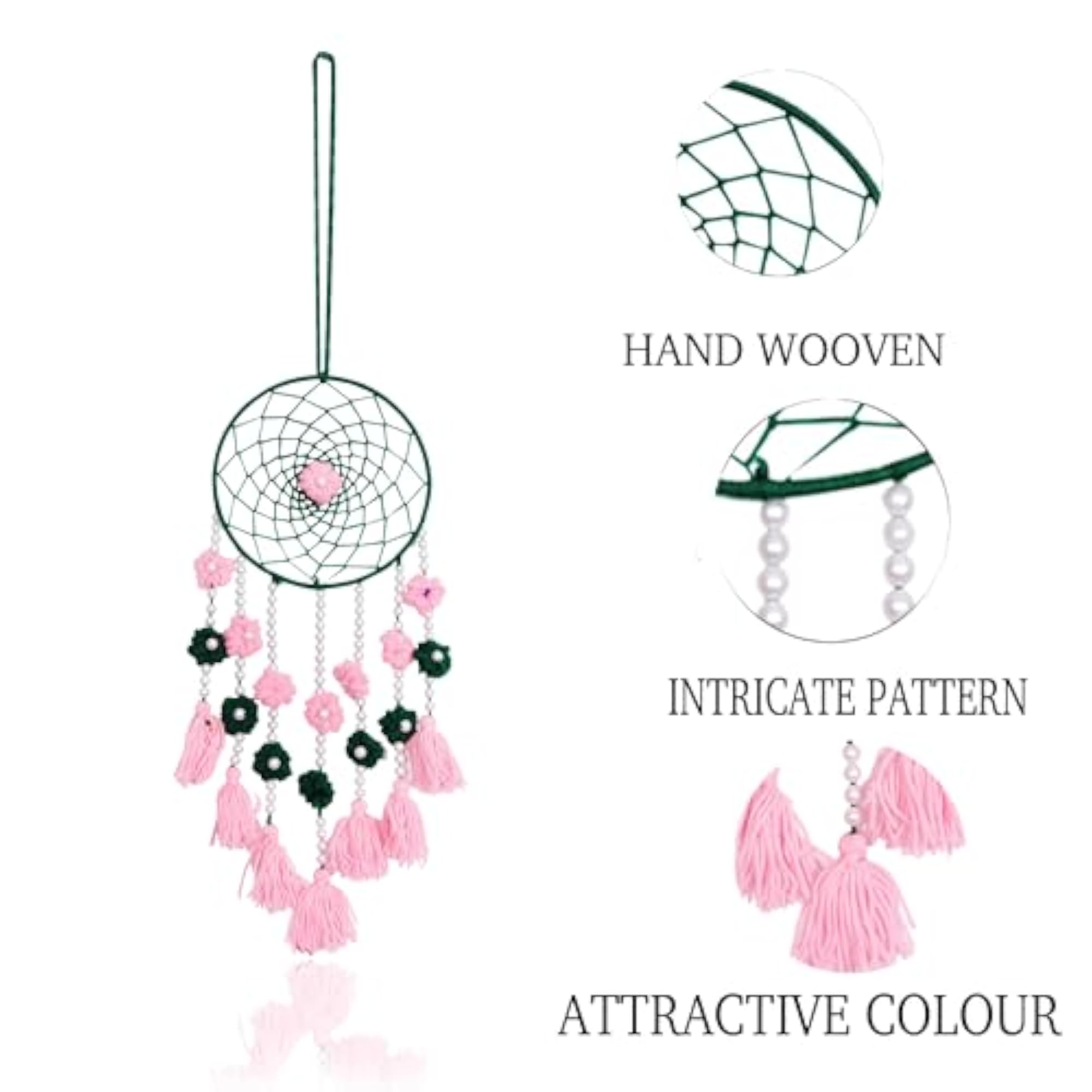 Handmade Wool Dream Catcher for Wall Hanging Decor