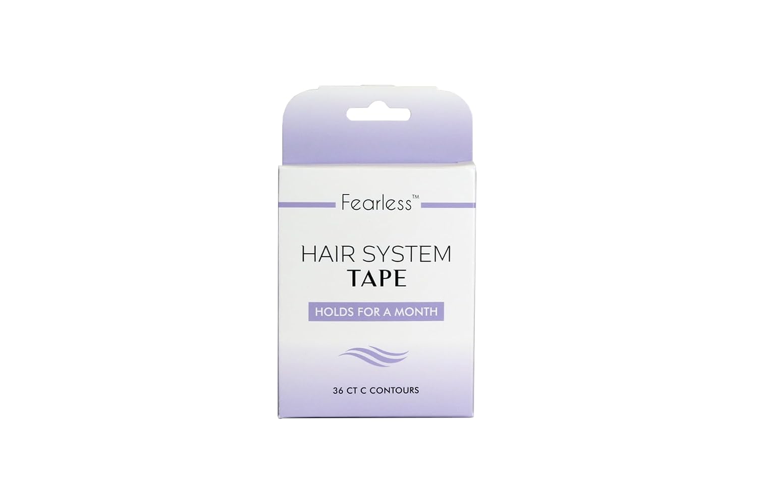 Fearless Tape Double Sided Hair System Tape, 36 Strips | 36 pre-cut clear strips for hair systems, toupees, and hairpieces