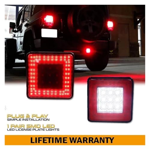 Feu stop LED rouge pour attelage remorque 2 pouces SUV camionnette