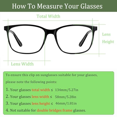 Image of Polarized Clip On Sunglasses, Flip Up Anti-Glare Driving Clip-on Shades, UV400 Protection Lens for Men Women