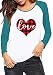 YMING Felpa da donna con scollo rotondo e maniche lunghe, Turchese, 9X-Large