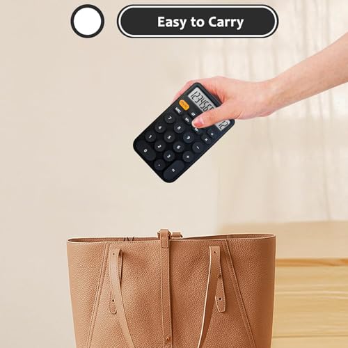 Image of VEWINGL Basic Desktop Calculator, 12 Digit Large Display and Big Buttons | Modern Minimalist Design for School, Office, Home, and Everyday Use