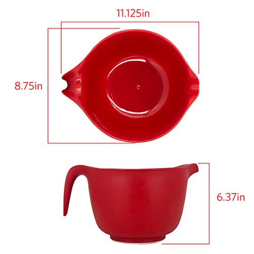 Buy Glad Mixing Bowl with Handle 3 Quart Heavy Duty Plastic with