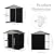 HDSTORZON 6x4FT Galvanized Steel Shed & Storage Rack, 2-in-1 Outdoor Garden Shed with Sliding Door, Easy Assembly Waterproof Garden Shed for Tool Storage, Patio, Backyard