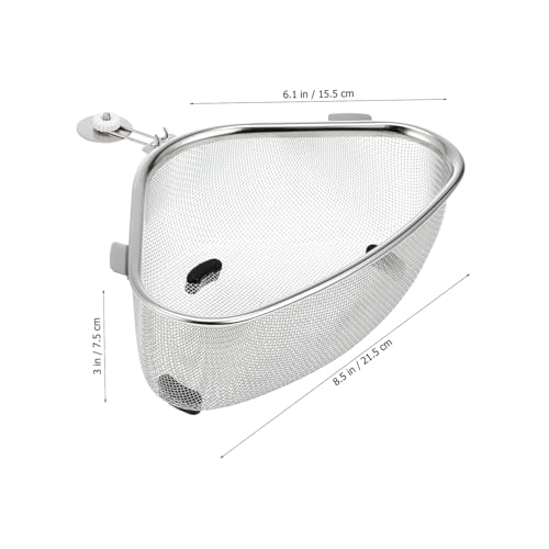 Colador triangular de acero inoxidable Vaguelly para fregadero miniatura 2