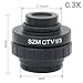 C Mount Adapter Reduce Lens for Trinocular Stereo Microscope 1/3 CTV CCD USB Industrial Camera SZMCTV1/3 Connector 0.3X 0.5X(0.3X)