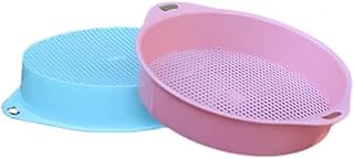 Garden Sieve,Soil Sifter,Bonsai Mesh,Gardening Tool,2pcs Sieve Plastic Garden Tool Sheave Gardening Supplies Plastic Net Sowing Tool Round 24.5x5cm Mesh Soil Sieve Soil Sieve Dura