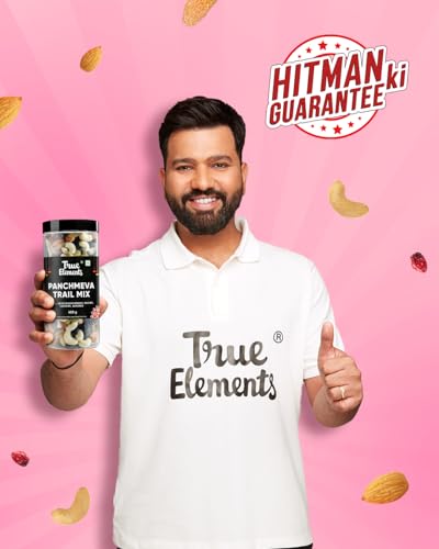 Image of True Elements Panchmeva Trail Mix 400g - Mixed Dry Fruits | Mixed Nuts | Healthy Snacks | Trail Mix | Premium Dry Fruits | Almonds | Raisins | Cashews | Dates | Blackcurrant | Protein Rich Snack
