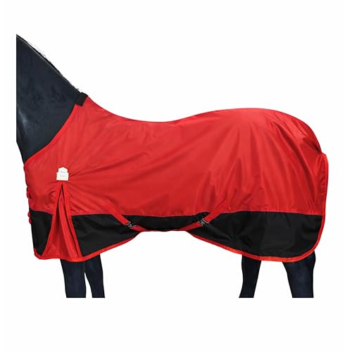 Image of BARN & STABLE 420D Ripstop Lightweight Horse Turnout Sheet, No Fill, Water-Resistant & Breathable Horse Blanket for Spring and Mild Weather, with Anti-Rub Fleece Withers