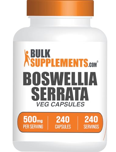 BulkSupplements.com Boswellia Serrata Extract Capsules - Boswellia Serrata Capsules - Boswellia Serrata Supplement Gluten Free 1 Capsule per Serving 240 Veg Capsules (Pack of 1)