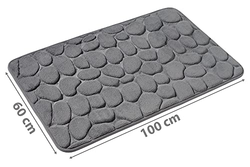 PANA Memoryschaum Badematte in versch. Farben • Badteppich aus weichen Mikrofasern - rutschfest & waschbar… – Bild 3