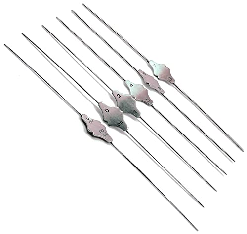 6 Pcs Bowman Lacrimal Probe 6" Surgical Dental Ent 0000-000, 00-0, 1-2, 3-4, 5-6, 7-8 Instruments #TOP20