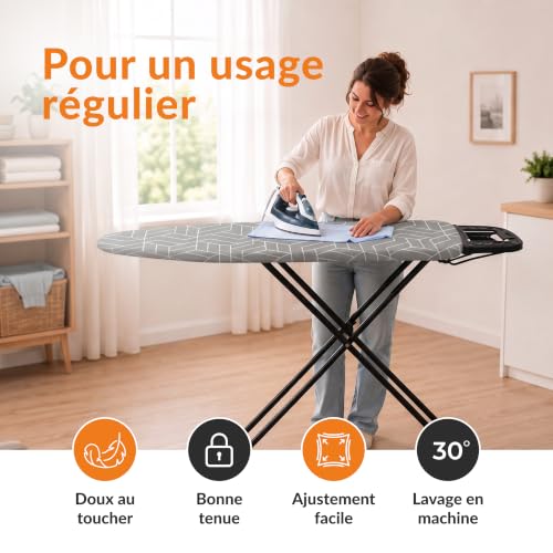 Zenacasa Housse Table à Repasser M 120-125x38-45 Butterfly, Multi Layer – vue 6