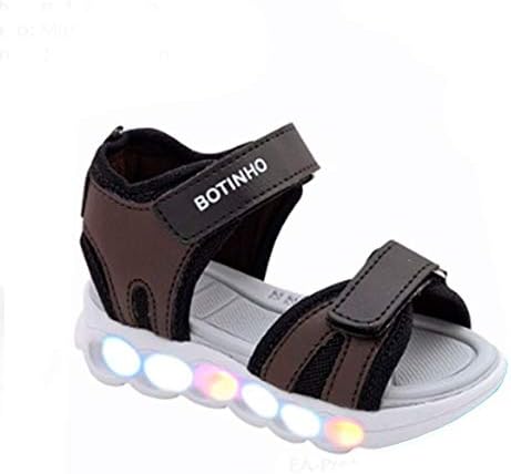 Botinho Papete Infantil Meninos Bebês com Luzes de Led 229EA  Cor:Preto;Tamanho:20-21 | Amazon.com.br