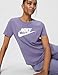 Nike Women's Sportswear Essentials Logo T-Shirt, World Indigo/White, Large
