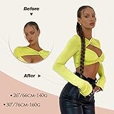 BARSDAR 26 Inch Long Braided Ponytail Extension with Hair Tie Straight Wrap Around Hair Extensions Pony Tail DIY Natural Soft Synthetic Hairpiece for Women -Bleach Blonde - Image 4